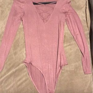 Mauve body suit